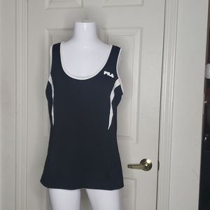 Fila Black & White Workout Top Size XL